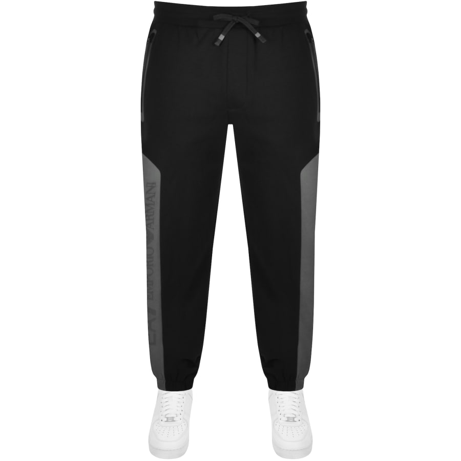 EA7 Emporio Armani Jogging Bottoms Black Mainline Menswear Denmark